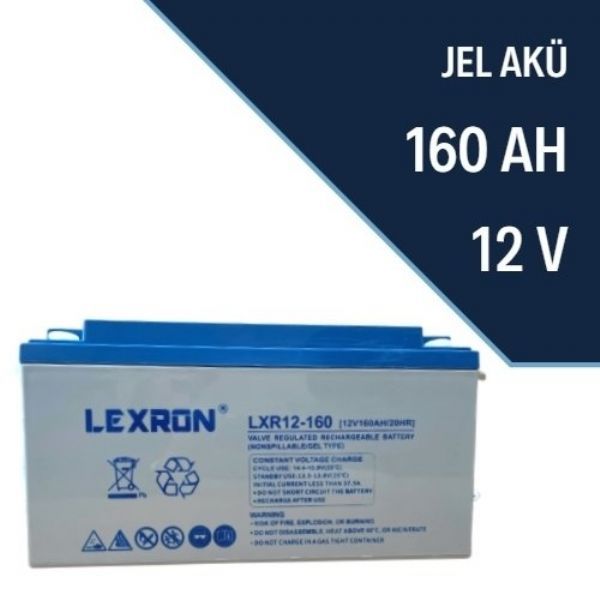 Lexron 12 Volt 160 Amper Deep Cycle Jel  AkÃ¼  | LXR150C |  | Lexron | Jel AkÃ¼ | 