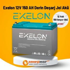 Exelon 12V 150Ah Derin Deşarj Jel Akü