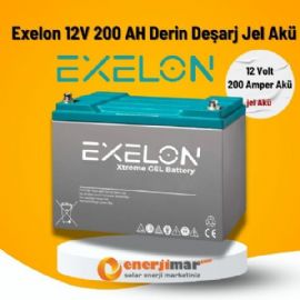 Exelon 12V 200 AH Derin Deşarj Jel Akü